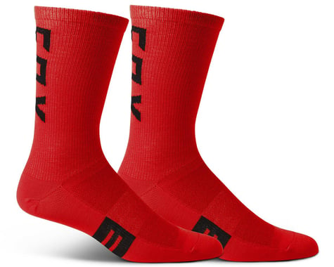 Fox Racing 8" Flexair Merino Socks (Flo Red) (S/M)